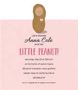 Little Peanut Pink Invitation